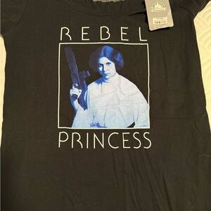 Disney Rebel Princess T-Shirt - Black and Blue